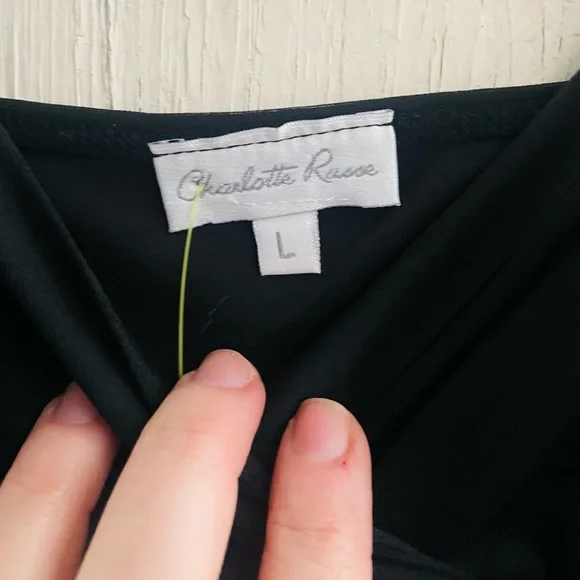 Charlotte Russe Spaghetti Strap Smocked Ruffle Muni Dress - Picture 7 of 7